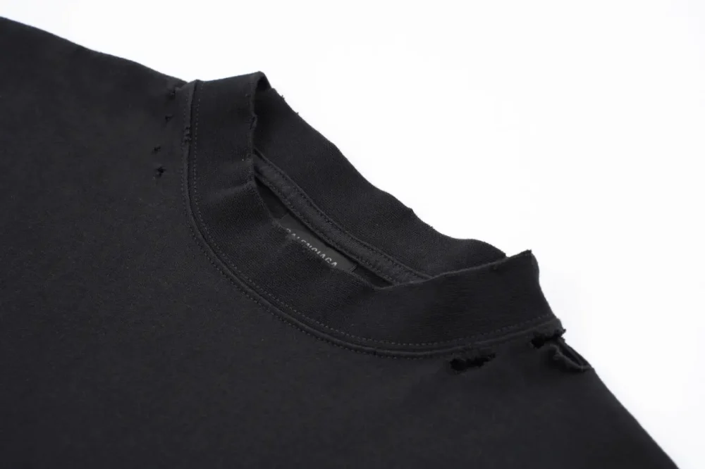 Balenciaga 3M Destruction Kurzarm Schwarz – Bild 4