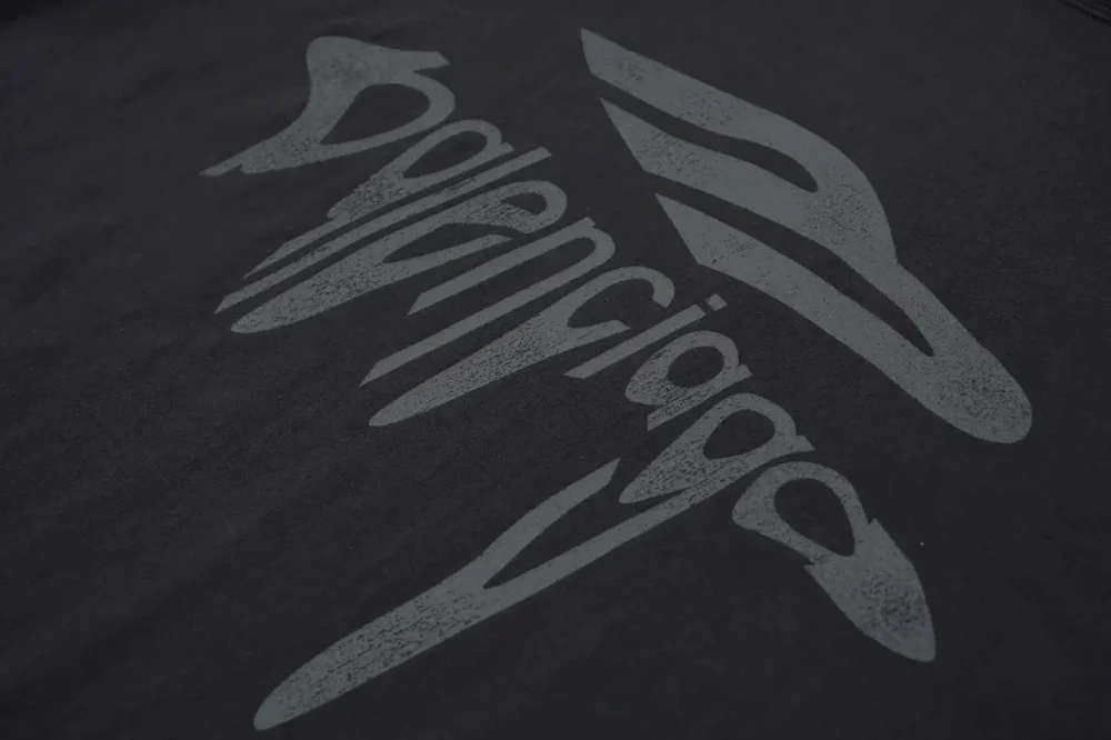 Balenciaga 3M Destruction Kurzarm Schwarz – Bild 5