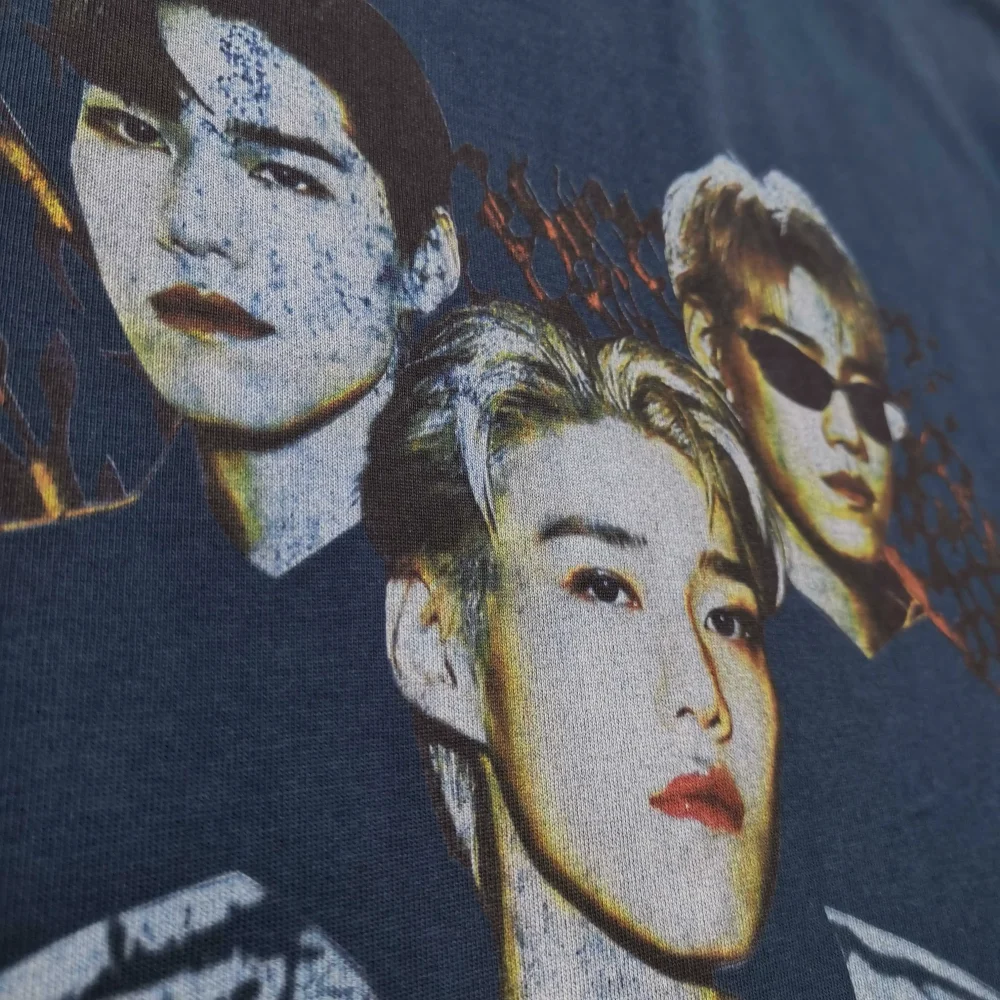 Balenciaga Ambassador Fanclub Series - PP Krit Oversized T-Shirt Dunkelblau – Bild 3