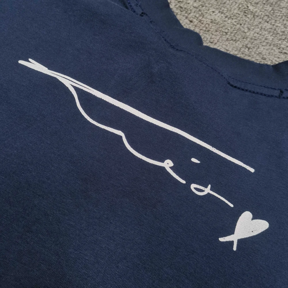 Balenciaga Ambassador Fanclub Series - PP Krit Oversized T-Shirt Dunkelblau – Bild 9