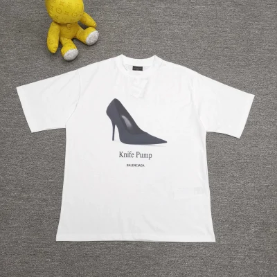 Balenciaga Cotton Knife Pump T-Shirt Reps