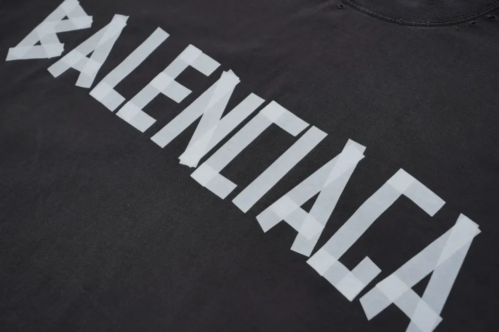 Balenciaga Weißes Gummi Kurzarm Dunkelgrau – Bild 5