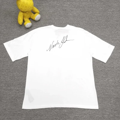 Balenciaga „Nicole“ Kastenförmiges T-Shirt in Weiß