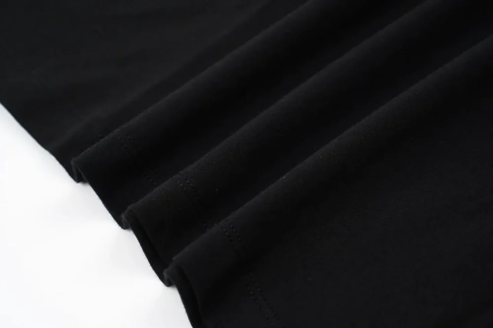 Baumwoll-T-Shirt mit Kompass-Print schwarz – Bild 8