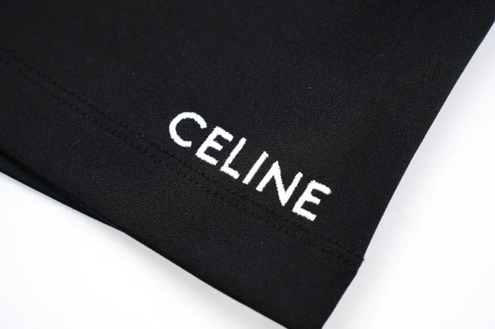 Celine Shorts mit seitlichem Band Schwarz – Bild 5