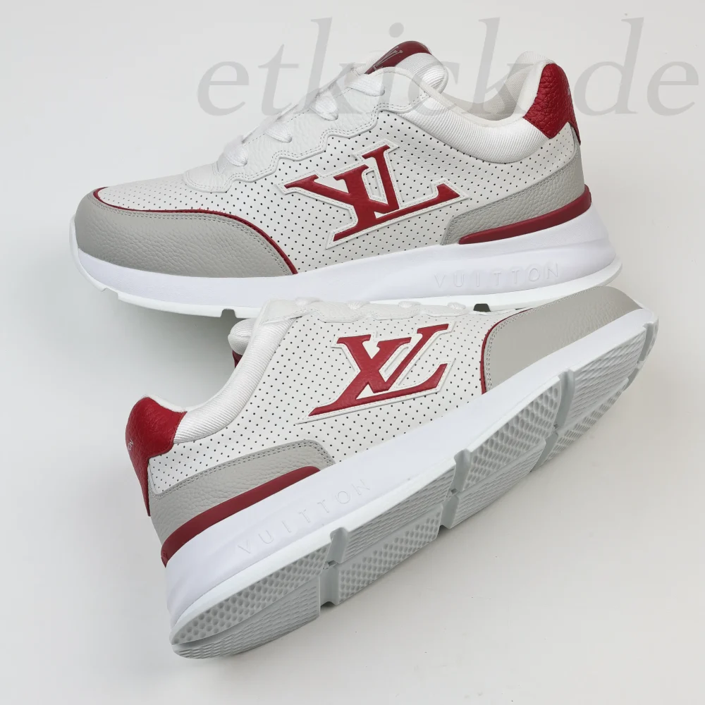 Classic Sneaker runde Zehenpartie Schnürschuhe Freizeitschuhe Rot und Weiß – Bild 8