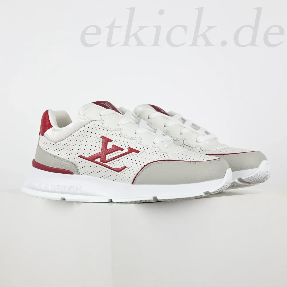 Classic Sneaker runde Zehenpartie Schnürschuhe Freizeitschuhe Rot und Weiß – Bild 3