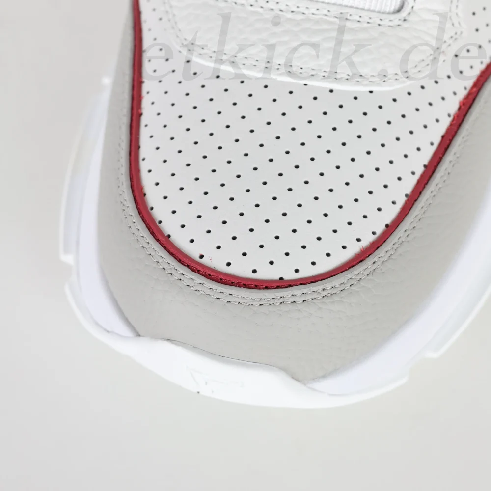 Classic Sneaker runde Zehenpartie Schnürschuhe Freizeitschuhe Rot und Weiß – Bild 11