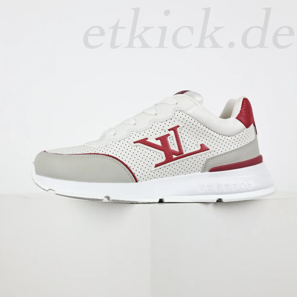 Classic Sneaker runde Zehenpartie Schnürschuhe Freizeitschuhe Rot und Weiß – Bild 5