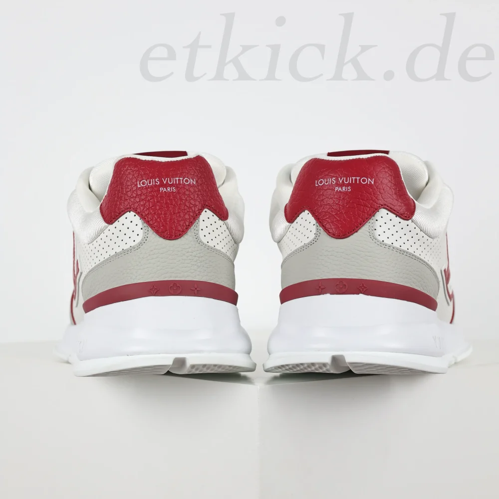 Classic Sneaker runde Zehenpartie Schnürschuhe Freizeitschuhe Rot und Weiß – Bild 6