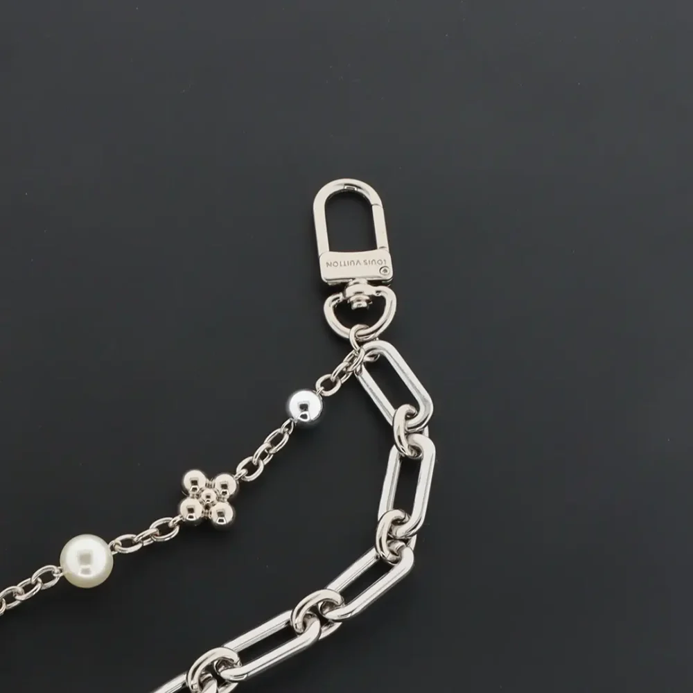 Gürtelkette mit doppelter Kette und Blumenperlen – Bild 6
