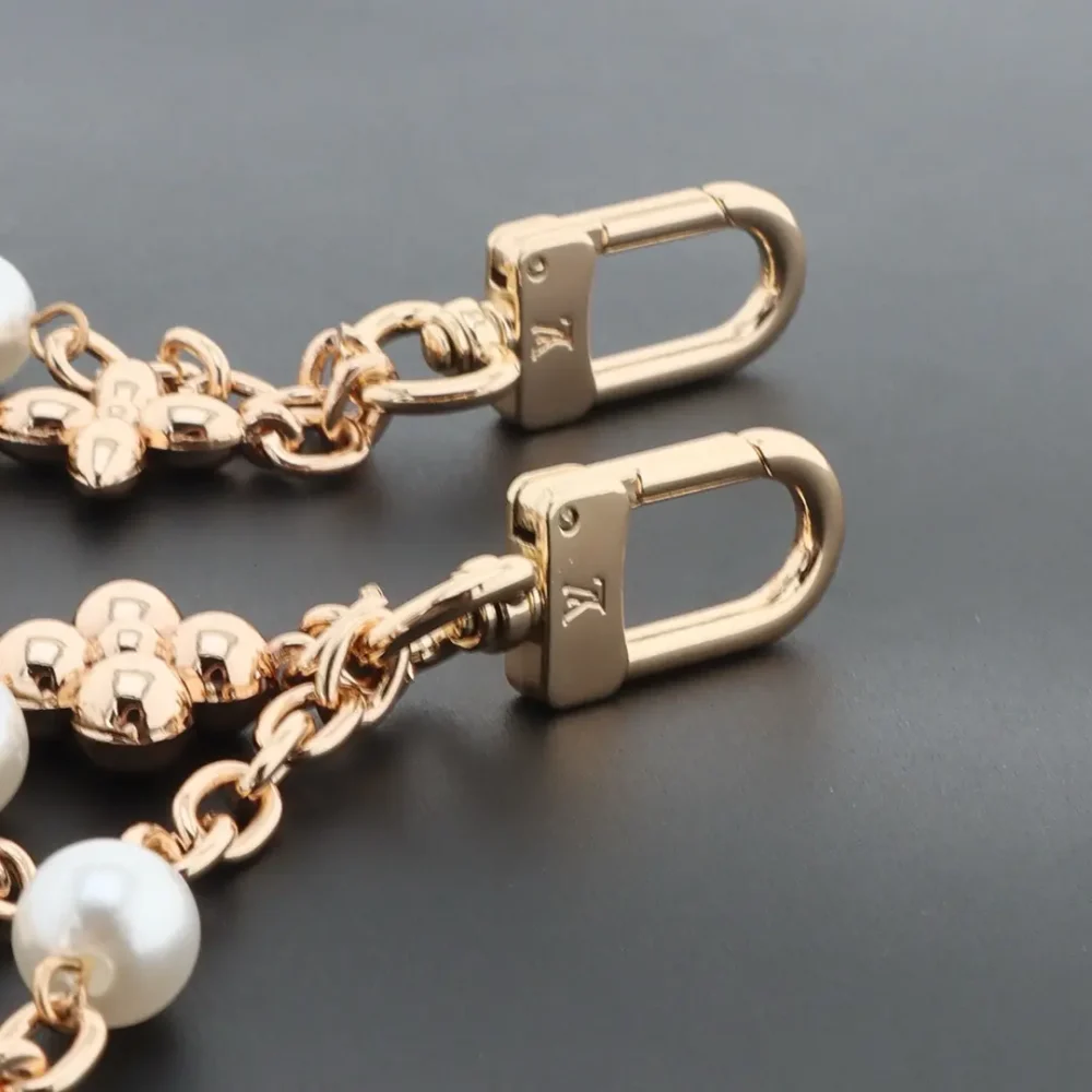 Gürtelkette mit doppelter Kette und Kleeblatt-Anhänger für Taschen – Bild 5