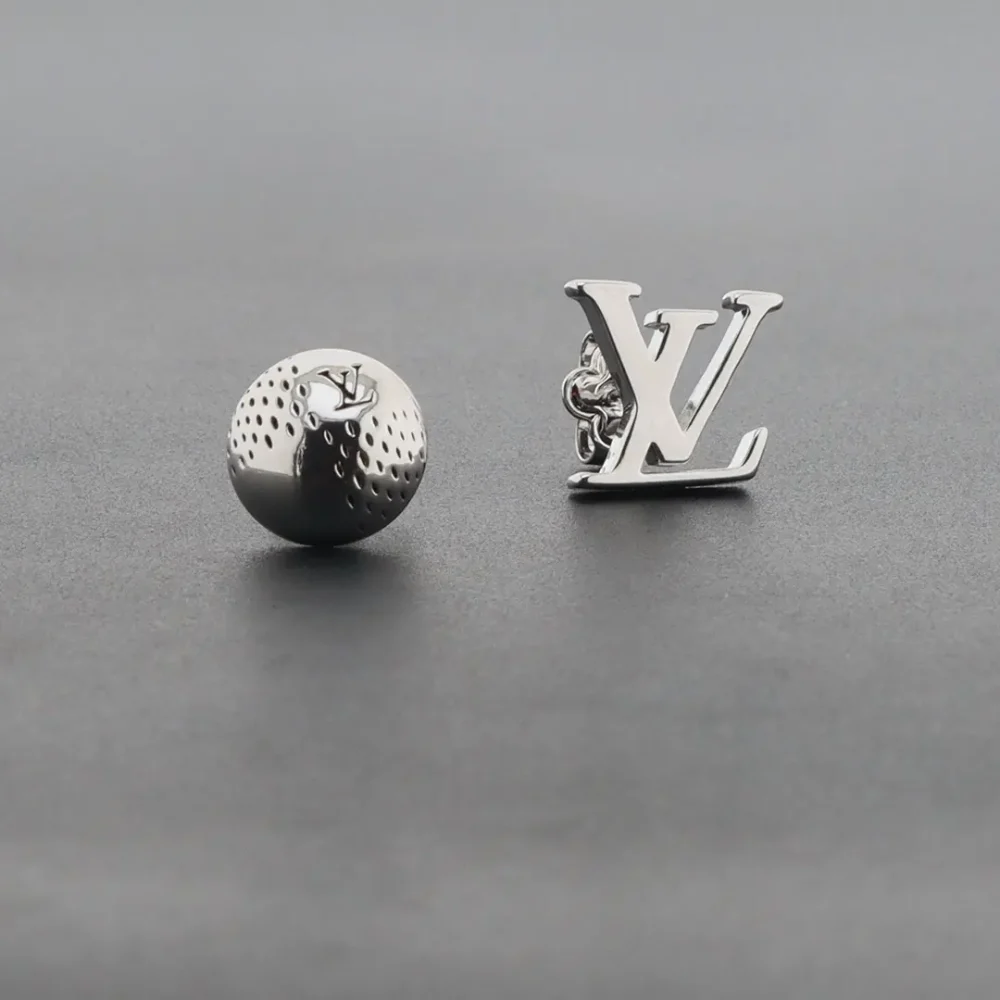 Hohle Design Ohrringe Silber – Bild 3