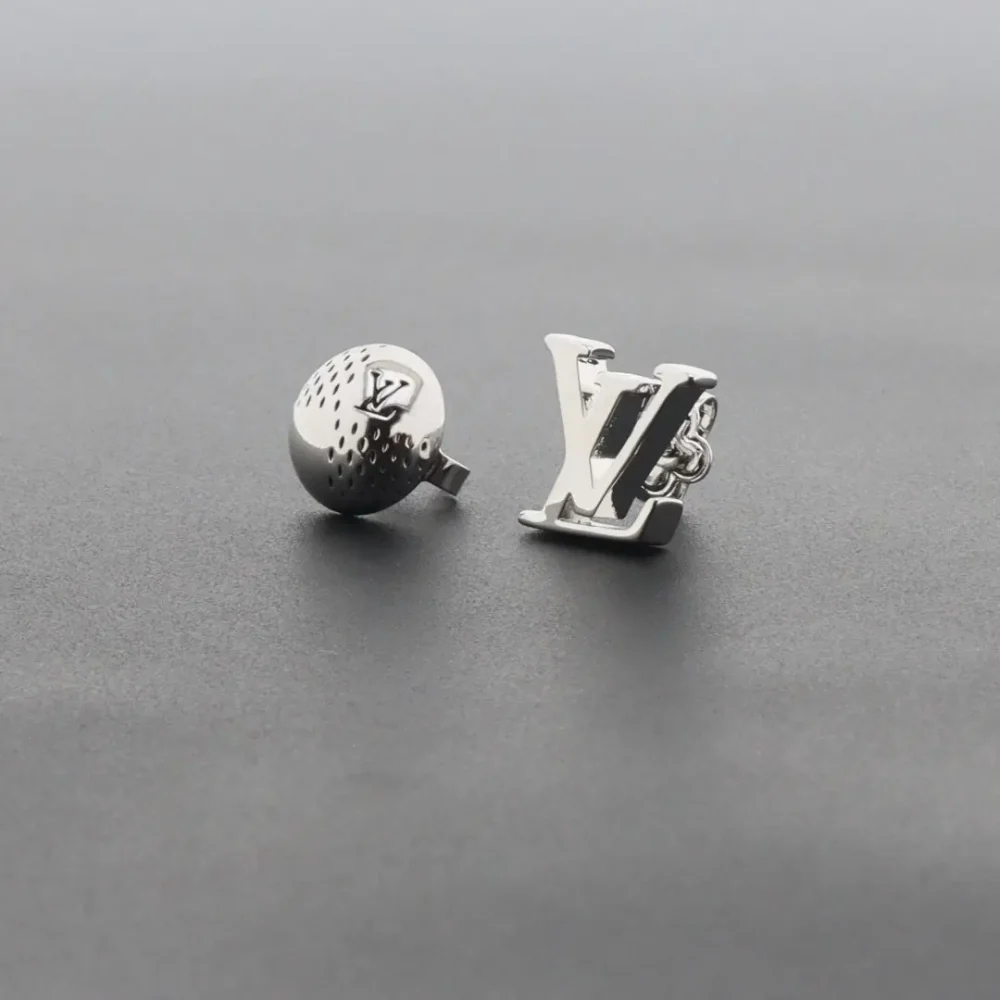 Hohle Design Ohrringe Silber – Bild 4