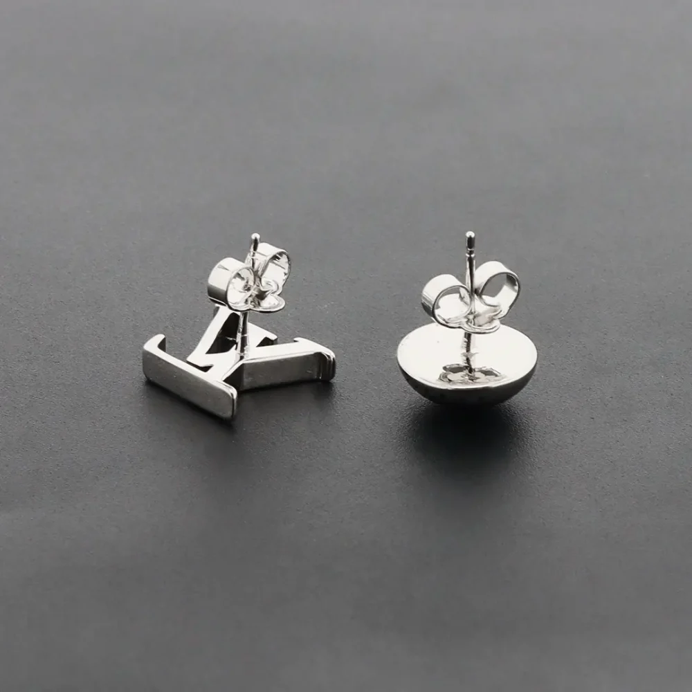 Hohle Design Ohrringe Silber – Bild 6