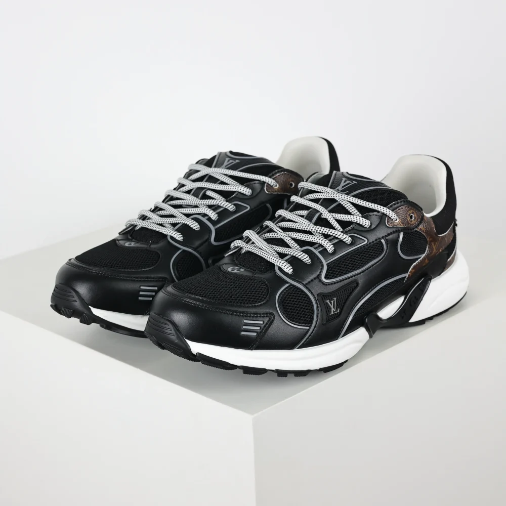 Olympia Sneaker Schwarz und Braun Topversion
