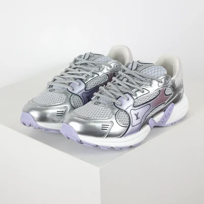 Olympia Sneakers Silber und Lila