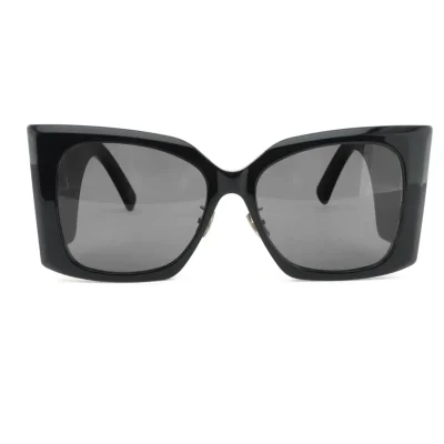 Oversized Cat Eye Sonnenbrille schwarz