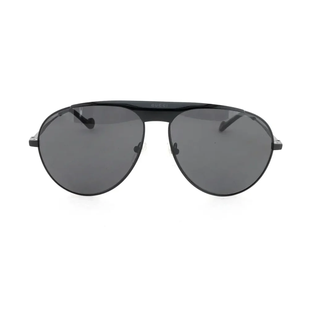 Randlose Pilotensonnenbrille Schwarz/Silber – Bild 10