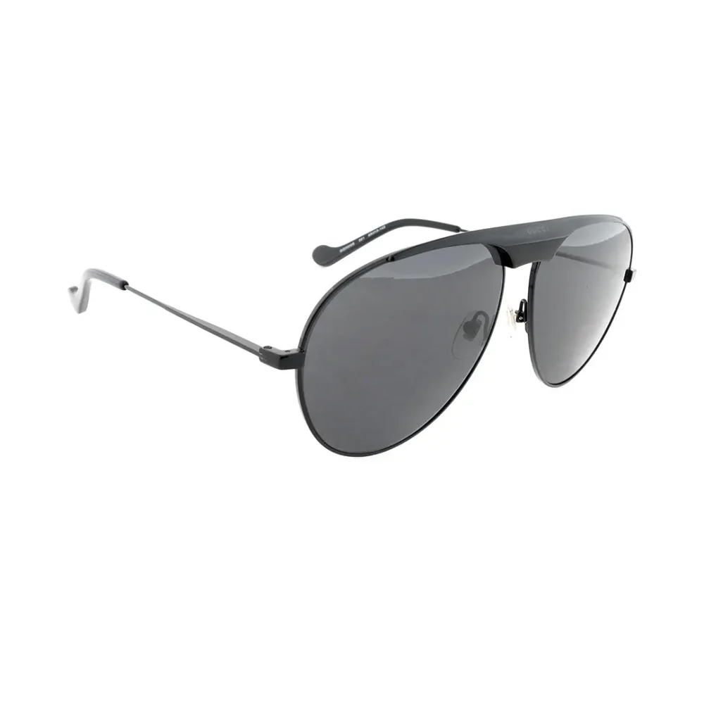 Randlose Pilotensonnenbrille Schwarz/Silber – Bild 13