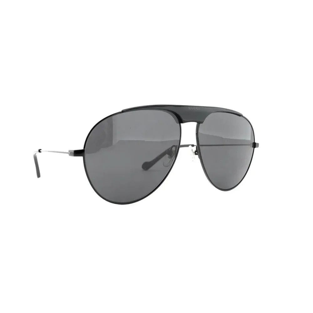 Randlose Pilotensonnenbrille Schwarz/Silber – Bild 18