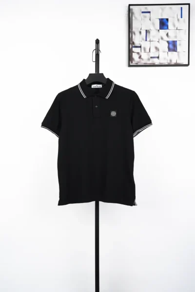 Polo-T-Shirt schwarz