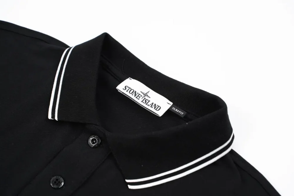 Polo-T-Shirt schwarz – Bild 4