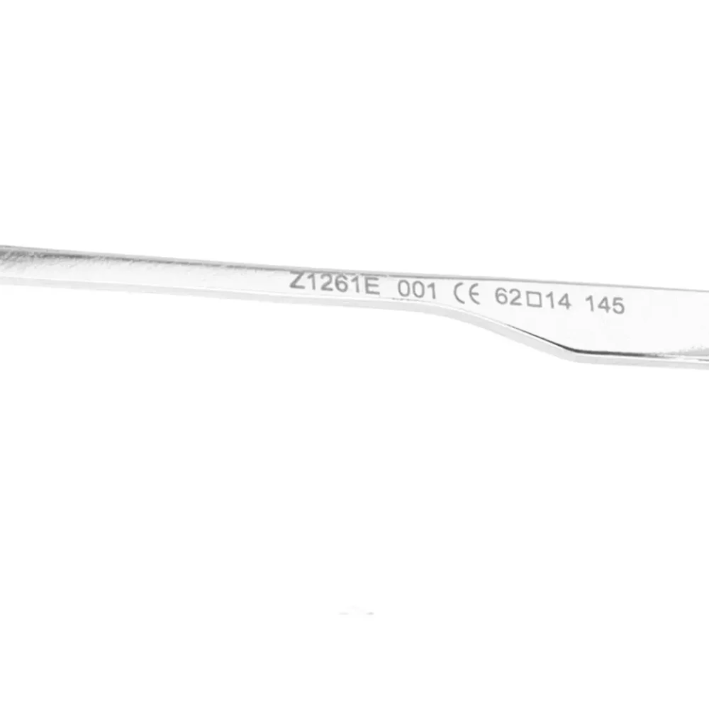 Randlose Pilotensonnenbrille Schwarz/Silber – Bild 8