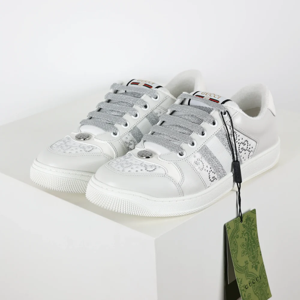 Screener Damensneaker in Hellgraues Leder Reps