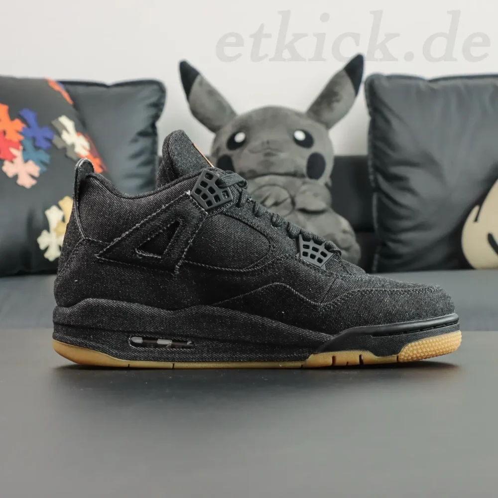 Top Levi's x Air Jordan 4 Retro NRG „Black Levis“ Replica – Bild 2