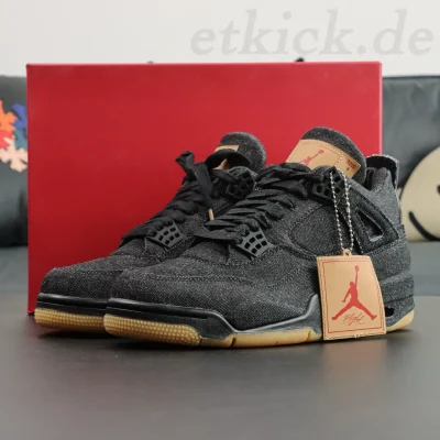 Top Levi's x Air Jordan 4 Retro NRG „Black Levis“ Replica