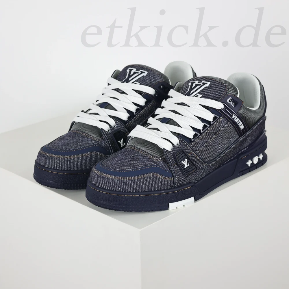 Trainer Sneaker Schriftzug Denim Navy Reps