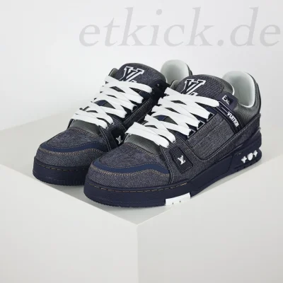 Trainer Sneaker Schriftzug Denim Navy Reps