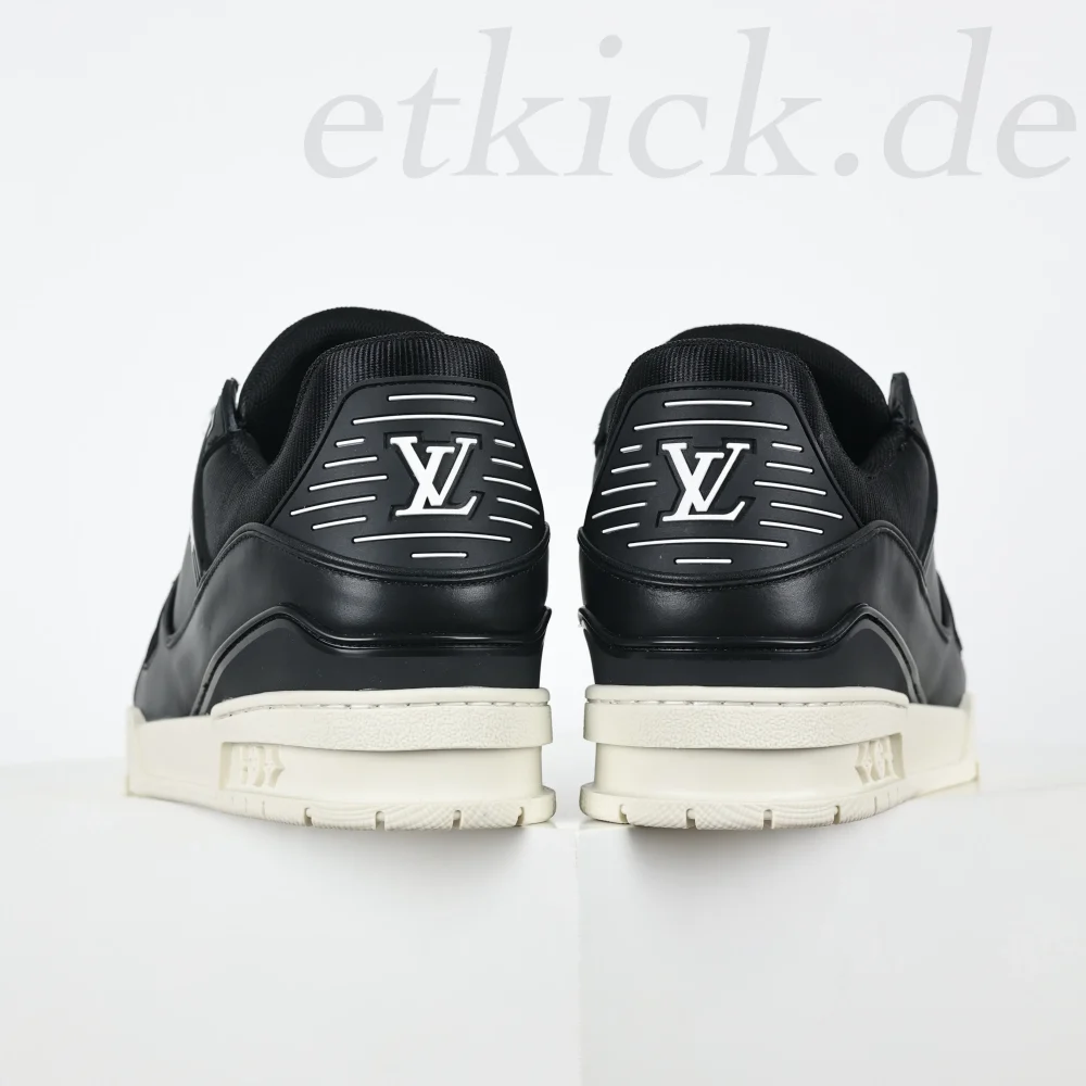 Trainer Sneaker Schwarzes mattes Kalbsleder – Bild 10