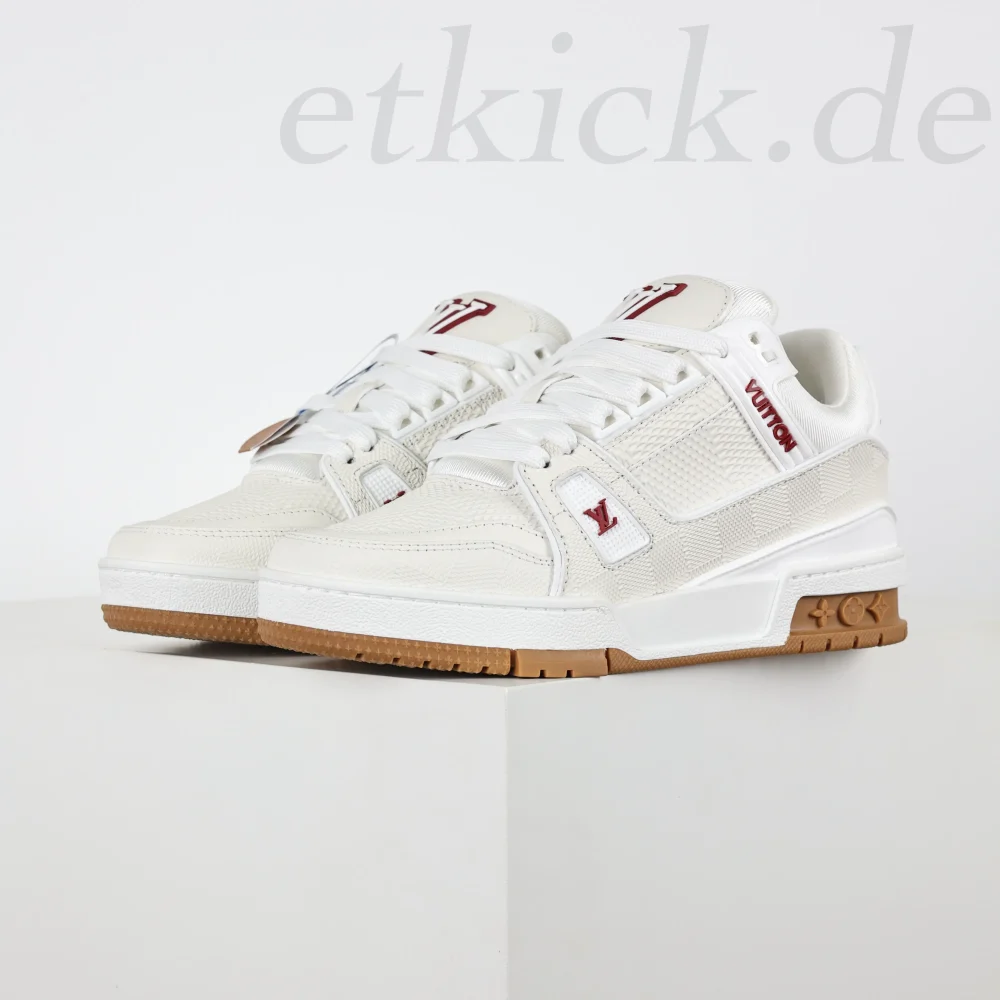 Trainer Sneaker Weiß und Rot – Bild 3