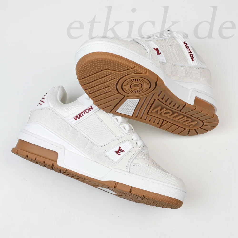 Trainer Sneaker Weiß und Rot – Bild 12