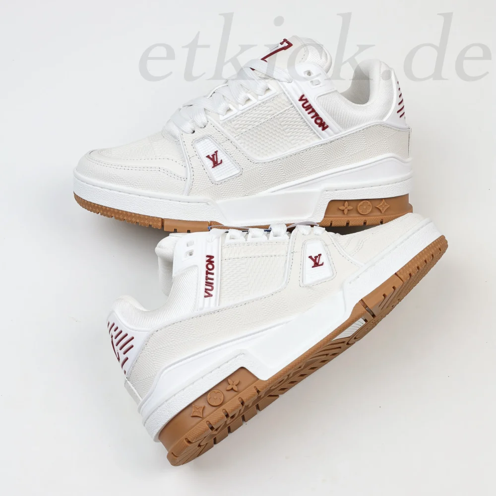 Trainer Sneaker Weiß und Rot – Bild 5