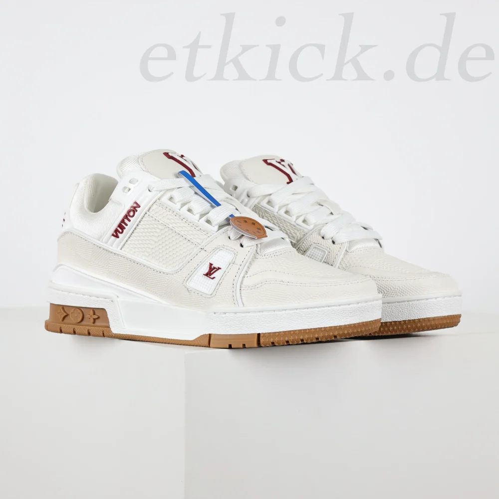 Trainer Sneaker Weiß und Rot – Bild 2