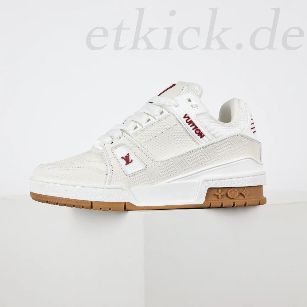 Trainer Sneaker Weiß und Rot – Bild 7