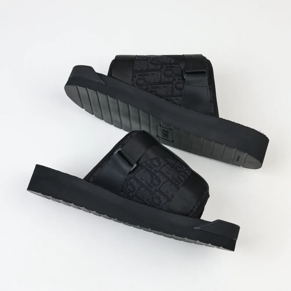 Alpha Sandale Schwarz Schräg Jacquard – Bild 7