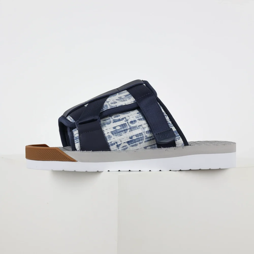 Alpha Slide Blau Herren Hausschuhe – Bild 4