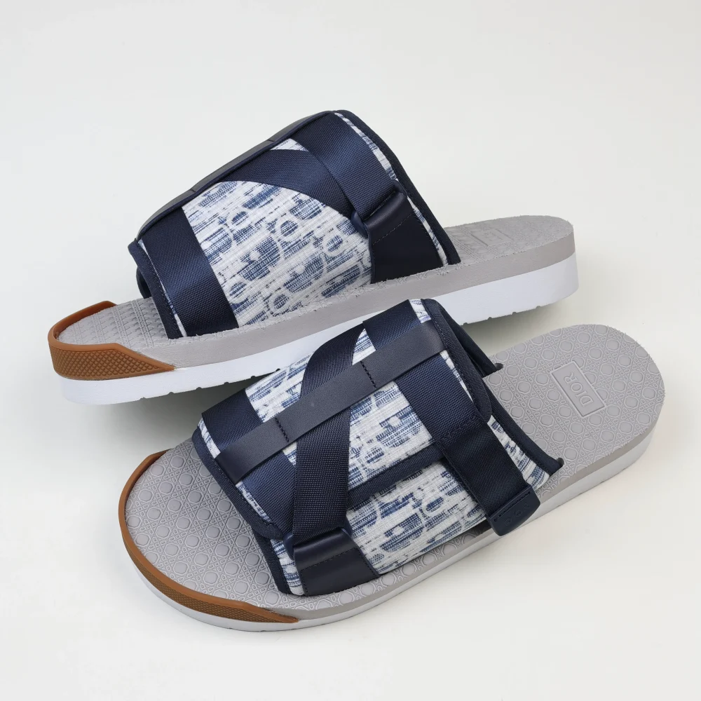 Alpha Slide Blau Herren Hausschuhe – Bild 6