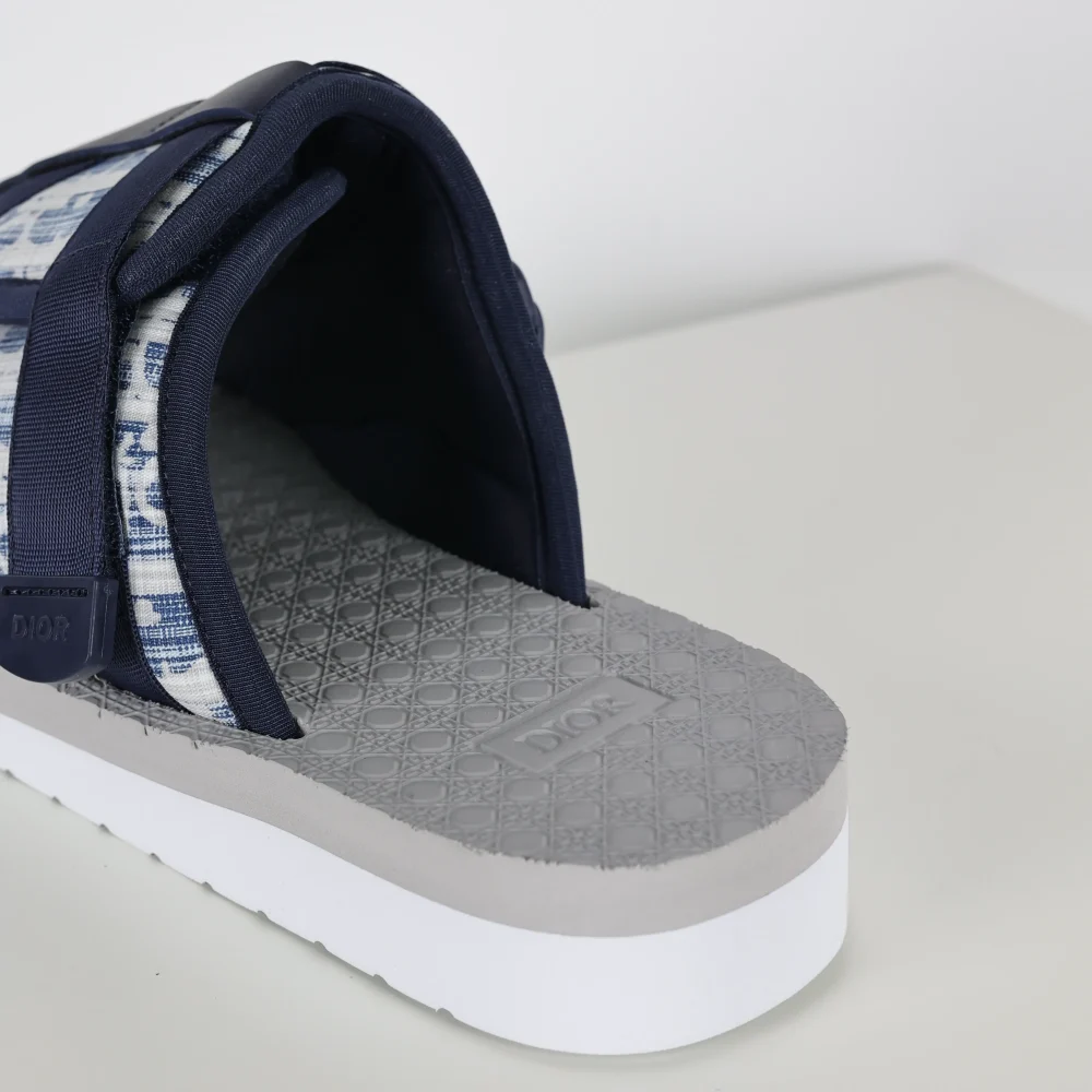 Alpha Slide Blau Herren Hausschuhe – Bild 7