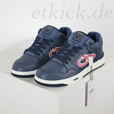 B57 Low-Top-Sneaker Blau Rot und Weiß