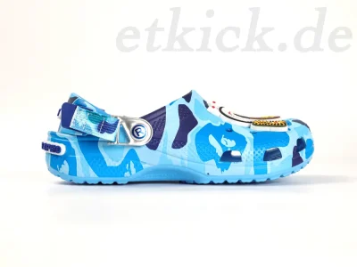 Crocs Classic Clog A Bathing Ape ABC Camouflage Blau