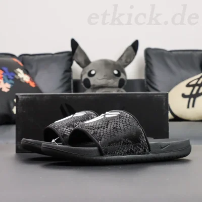 Kobe Offcourt Slide Kobe Dodgers Freizeit-Hausschuhe Schwarz