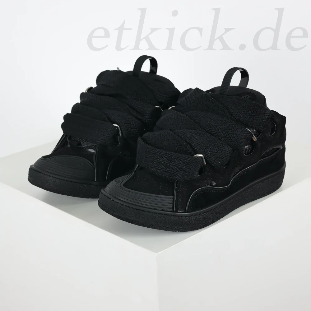 Lanvin Curb Sneakers Schwarze Top-Version