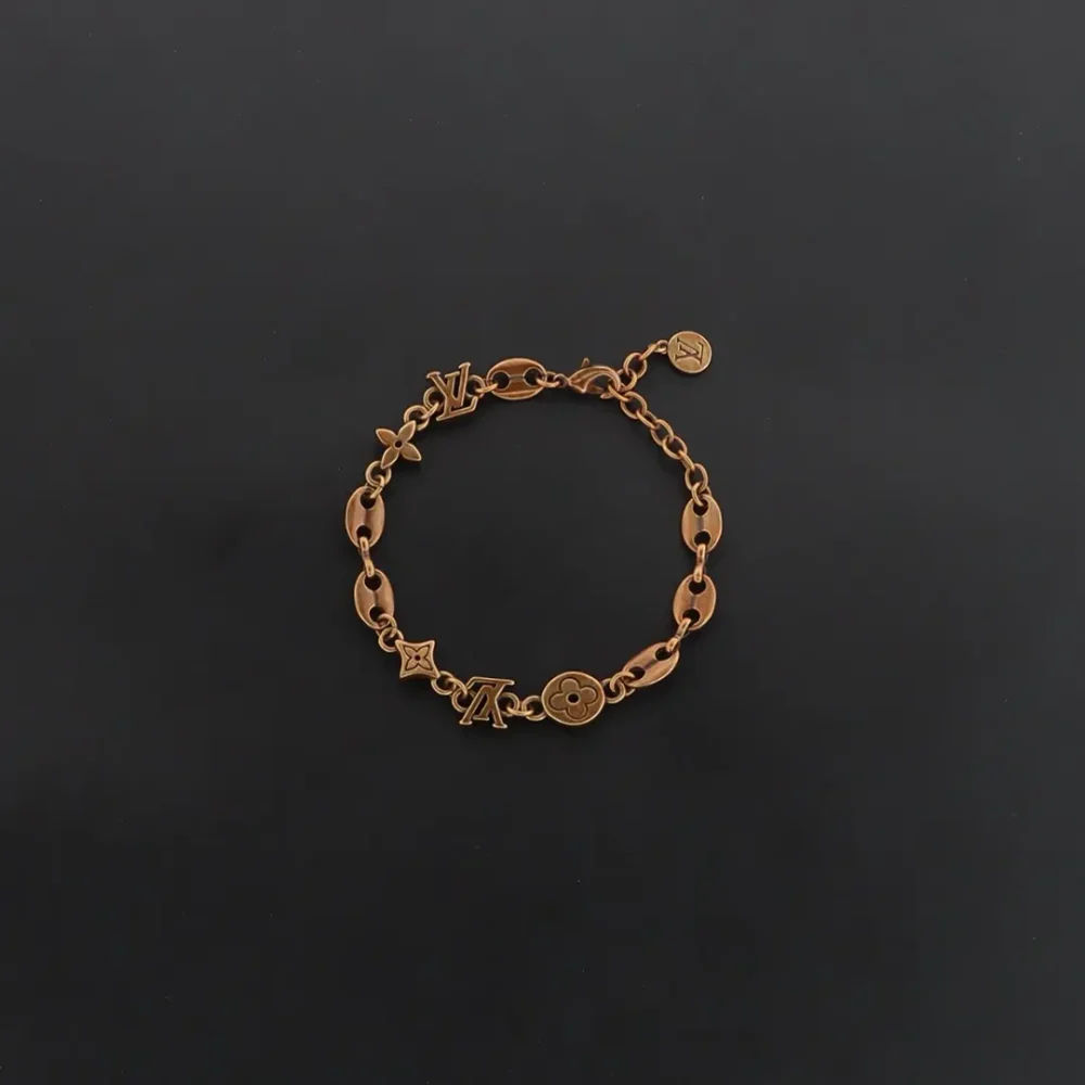 Logo Messingarmband Gold – Bild 3