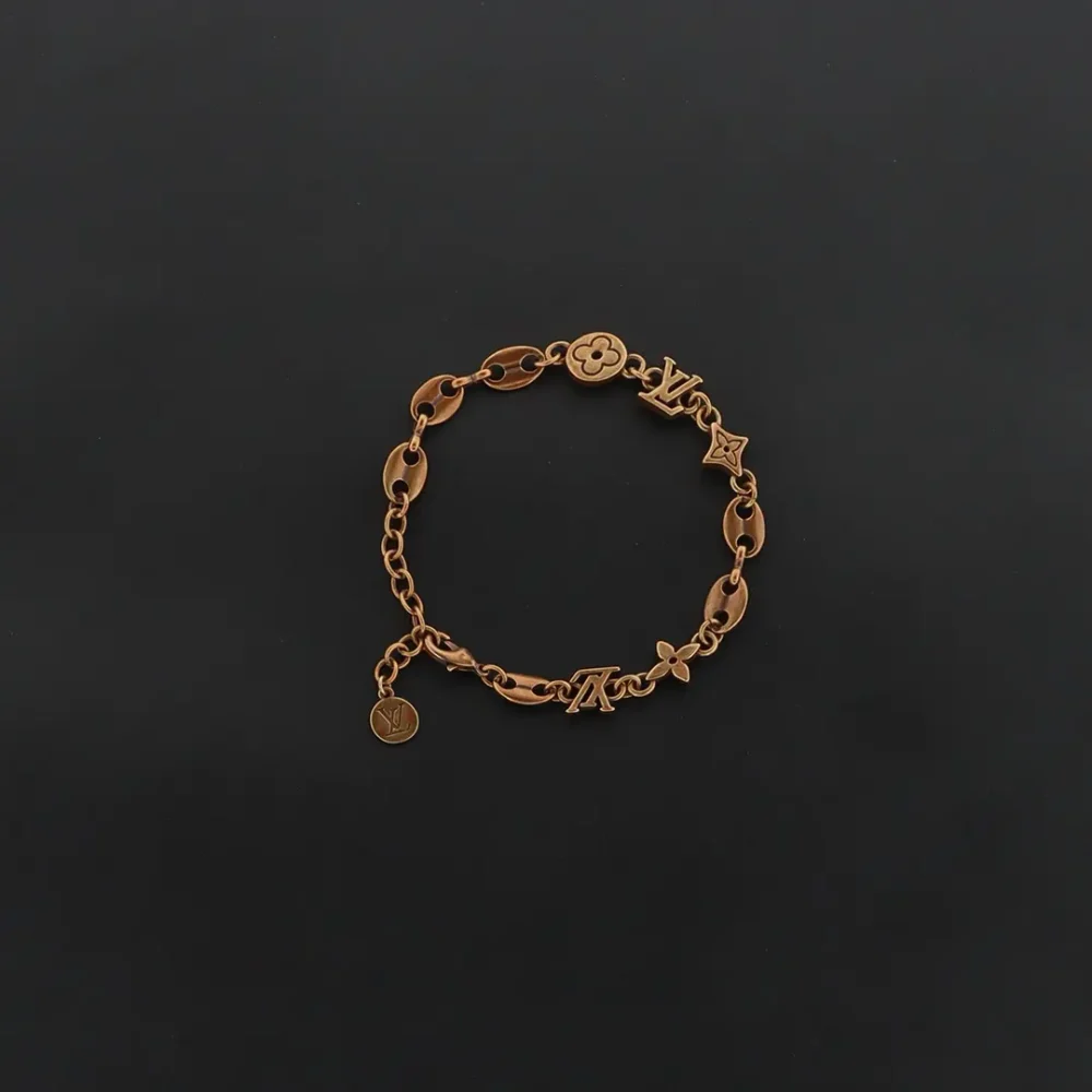 Logo Messingarmband Gold – Bild 4