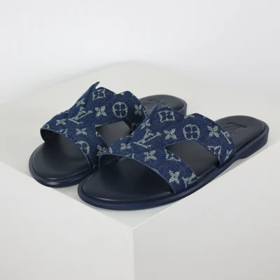 Oasis Flip-Flops mit runder Zehenpartie Blau-Denim